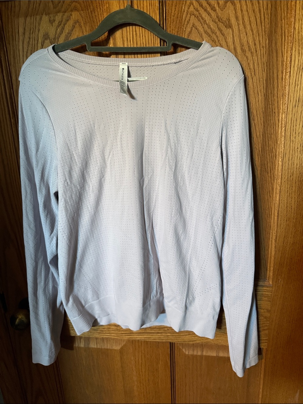 Athleta Light Lavender In Motion Long-Sleeve Top